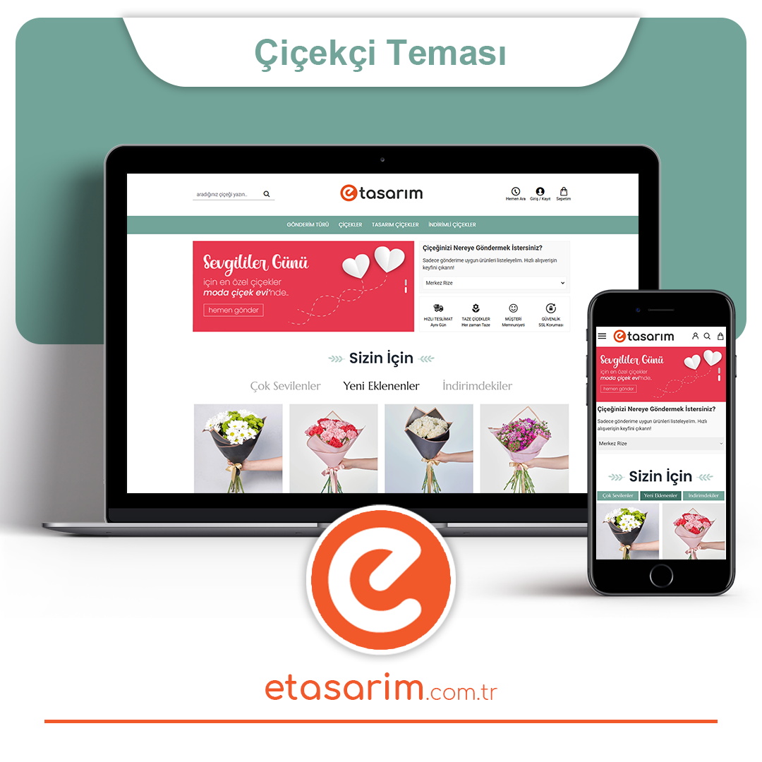 etasarim.com.tr Çiçekçi_teması